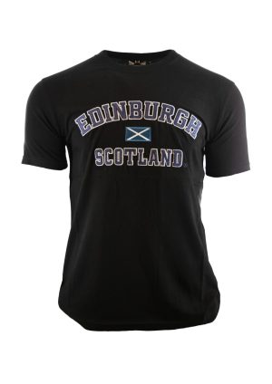 Unisex Edinburgh Scotland Applique T-Shirt 5 Colours