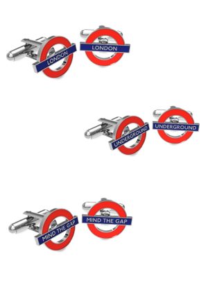 London Underground Pin Badges and Enamel Cufflinks of high quality TFL7000 and TFL7100 - 8 Styles