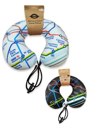 TFL8001 Licensed Underground Tube Map Travel Pillow